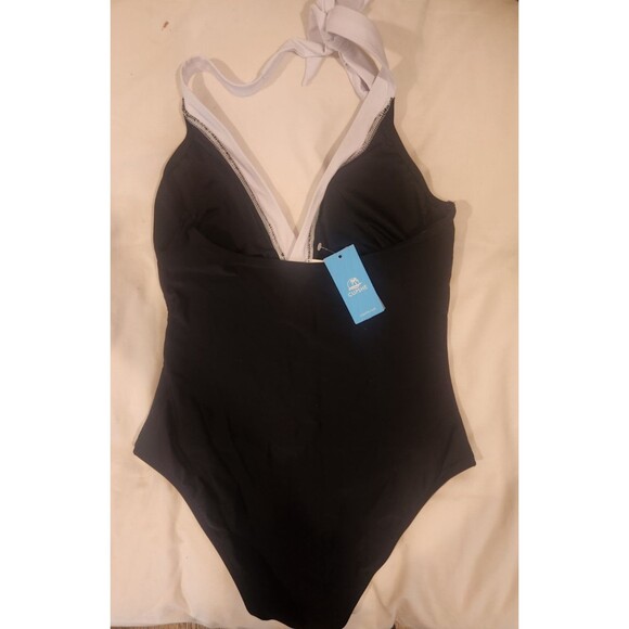 *NWT* Cupshe One-Piece Tummy Control Contouring Halter Bathing Suit- Size L - Picture 11 of 14